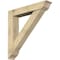 Ekena Millwork Traditional Traditional Rough Sawn Bracket w/ Offset Brace, Douglas Fir, 8"W x 44"D x 44"H BKT0806X44X44TRA01RDF - alternate 1